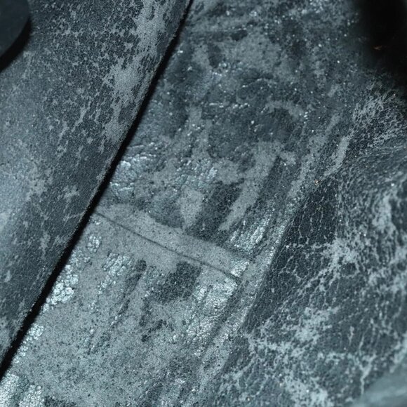 GUCCI Bamboo Shoulder Bag Leather 2way Black Gold 001 1781 1638 Auth 136183 - Picture 11 of 16